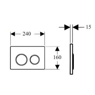 Кнопка смыва Boheme белый/золото 660